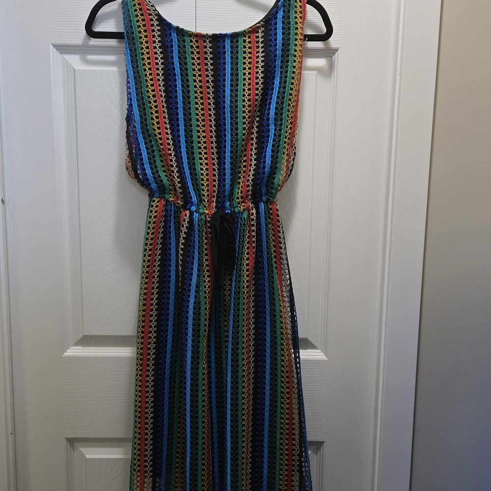 Anthropologie Multicolor Striped Maxi Dress